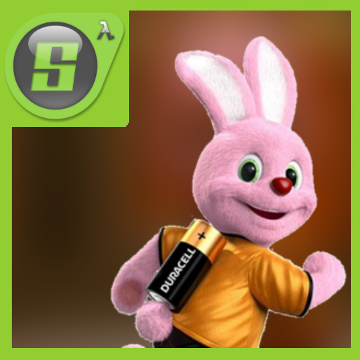 Duracell bunny over male_07