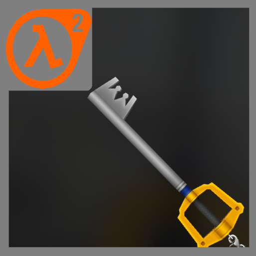 Kingdom key over crowbar