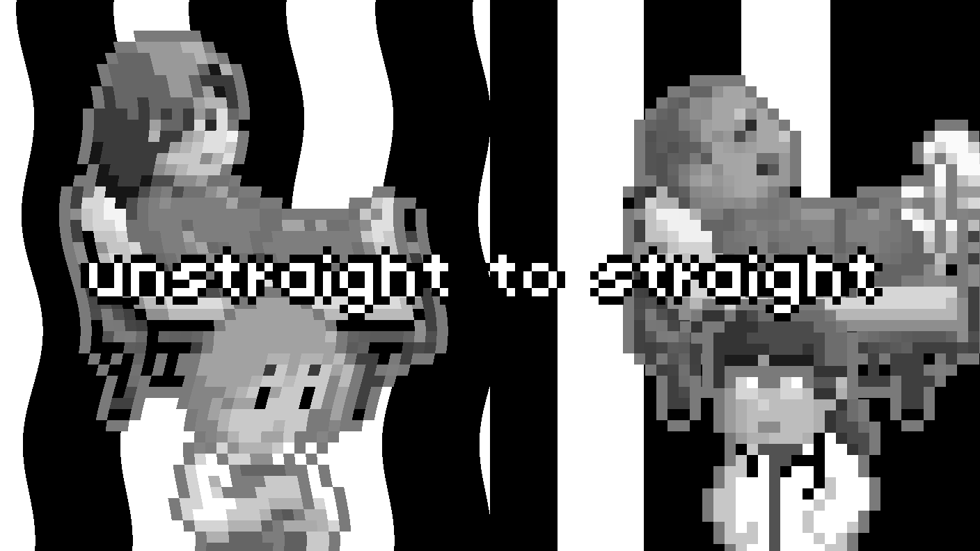 wily - unstraight to straight
