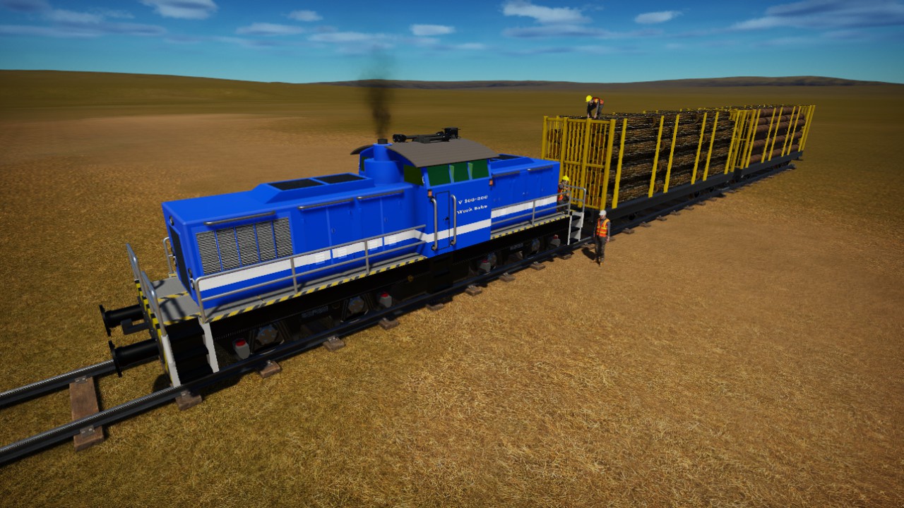 Holztransport mit Dieselpower
