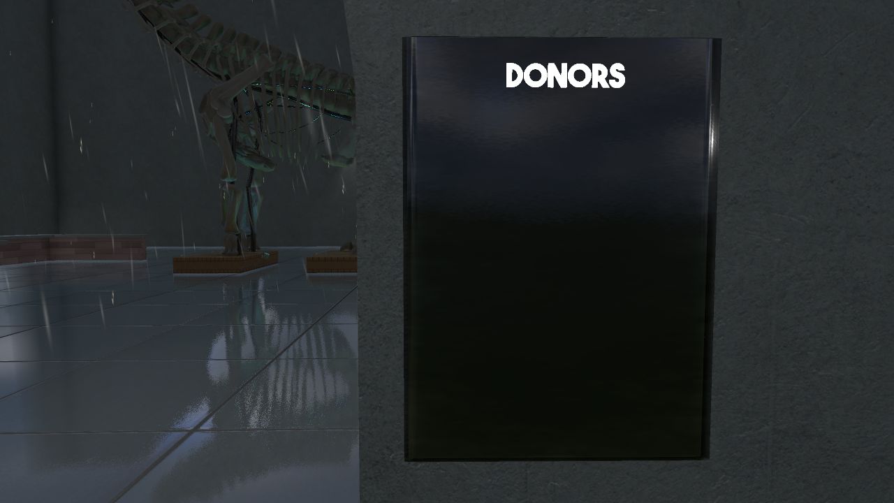 Blank Modern Donor Plaque