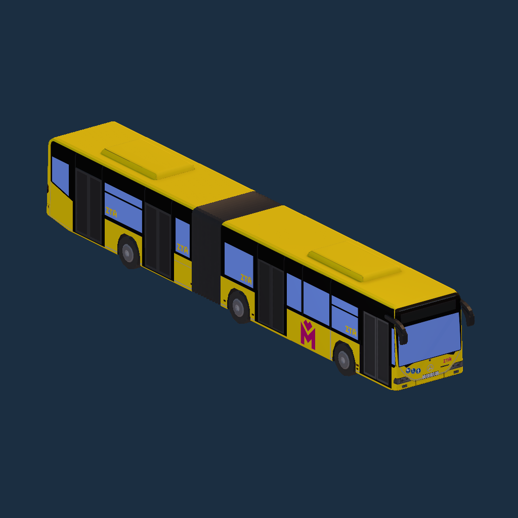 Metropolia GZM - REWORK - Mercedes-Benz O530G 4-Drzwiowy