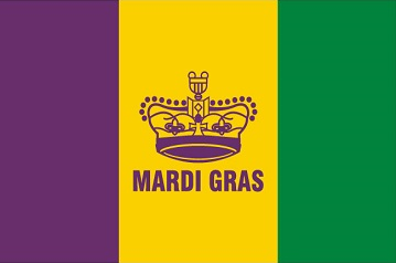 Mardi Gras Flag preview