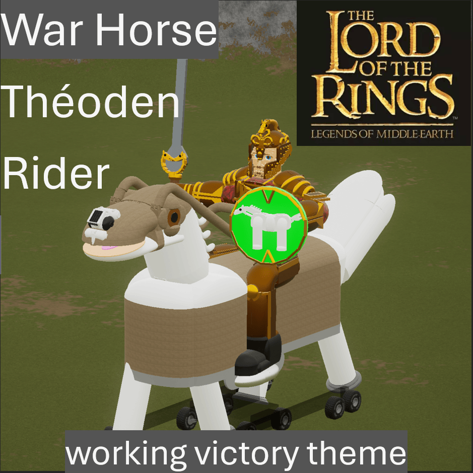 War Horse king Théoden rider, hero warrior + working victory theme LOTR
