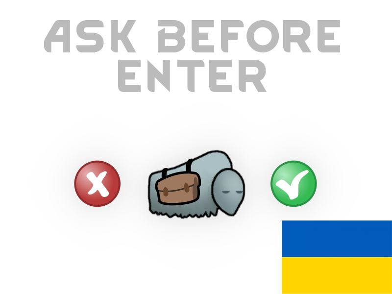 Ask Before Enter UA