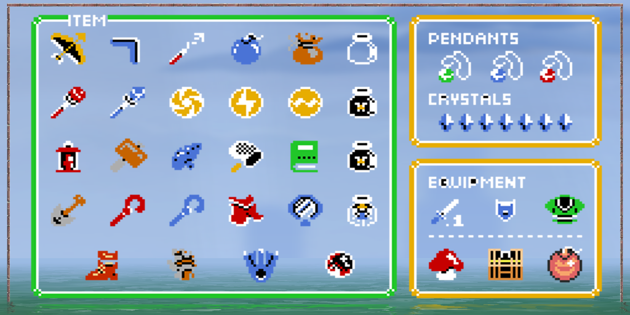 Zelda 3 Items