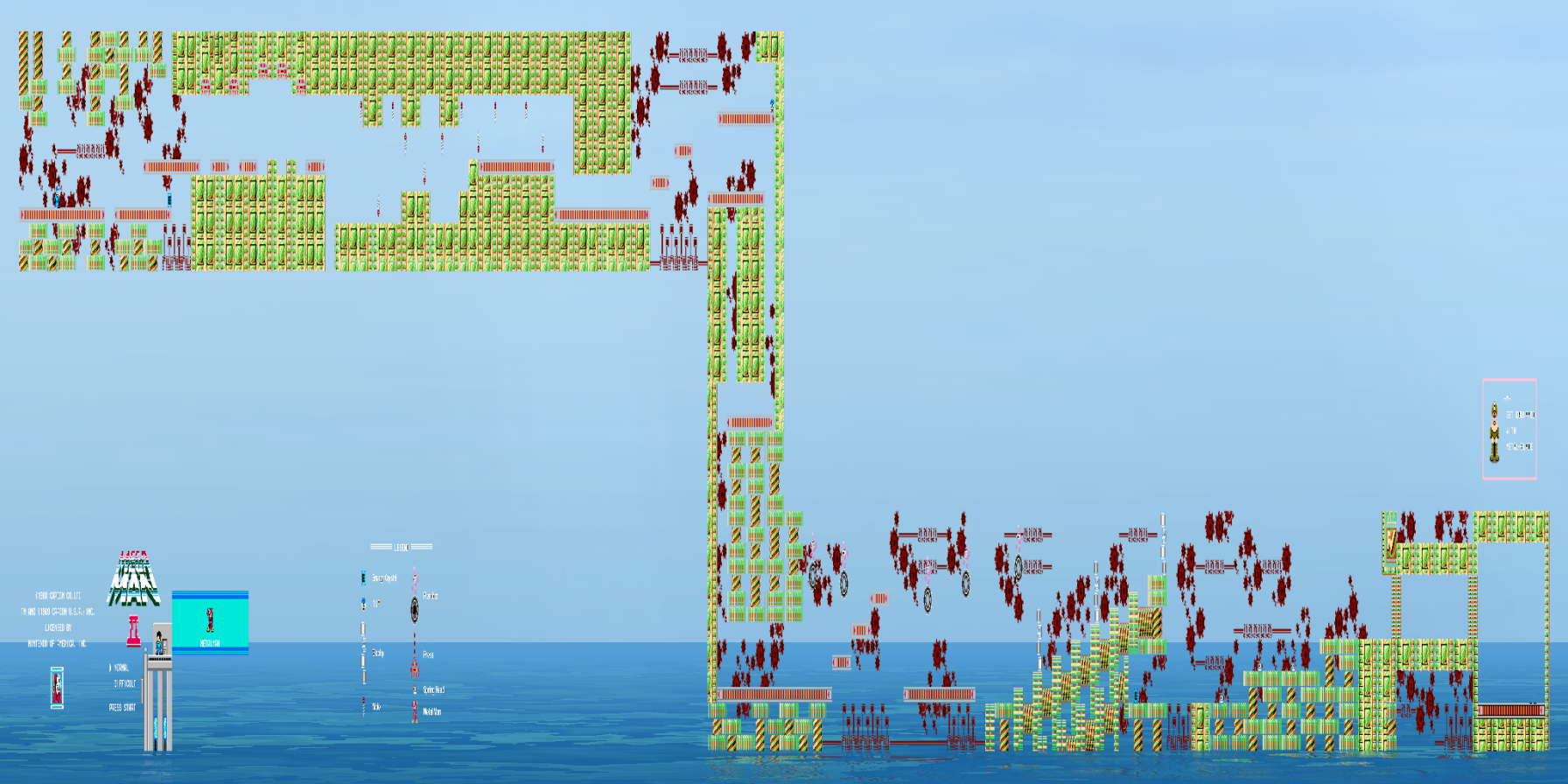 Megaman 2 - MetalMan Stage
