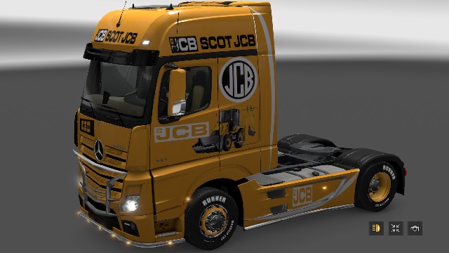 Skin JCB Mercedes Actros 2014