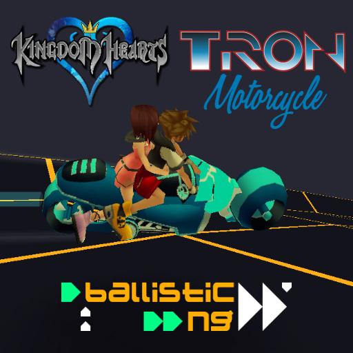Tron Motorcycle (Sora & Kairi) - Kingdom Hearts