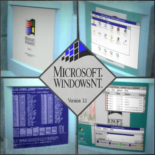 Windows NT 3.1 Monitor Screens