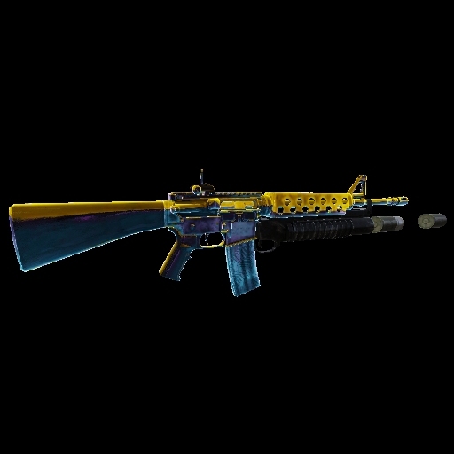 Gold & Blue M16