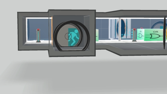 Auto Portals Behind Glass