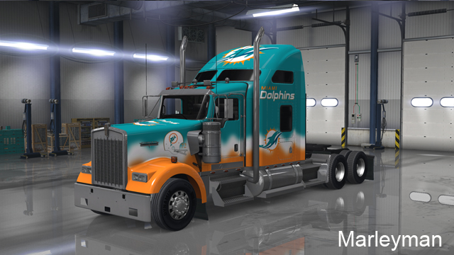 Kenworth W900 Miami Dolphins