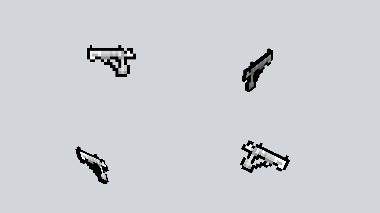 pixel handgun