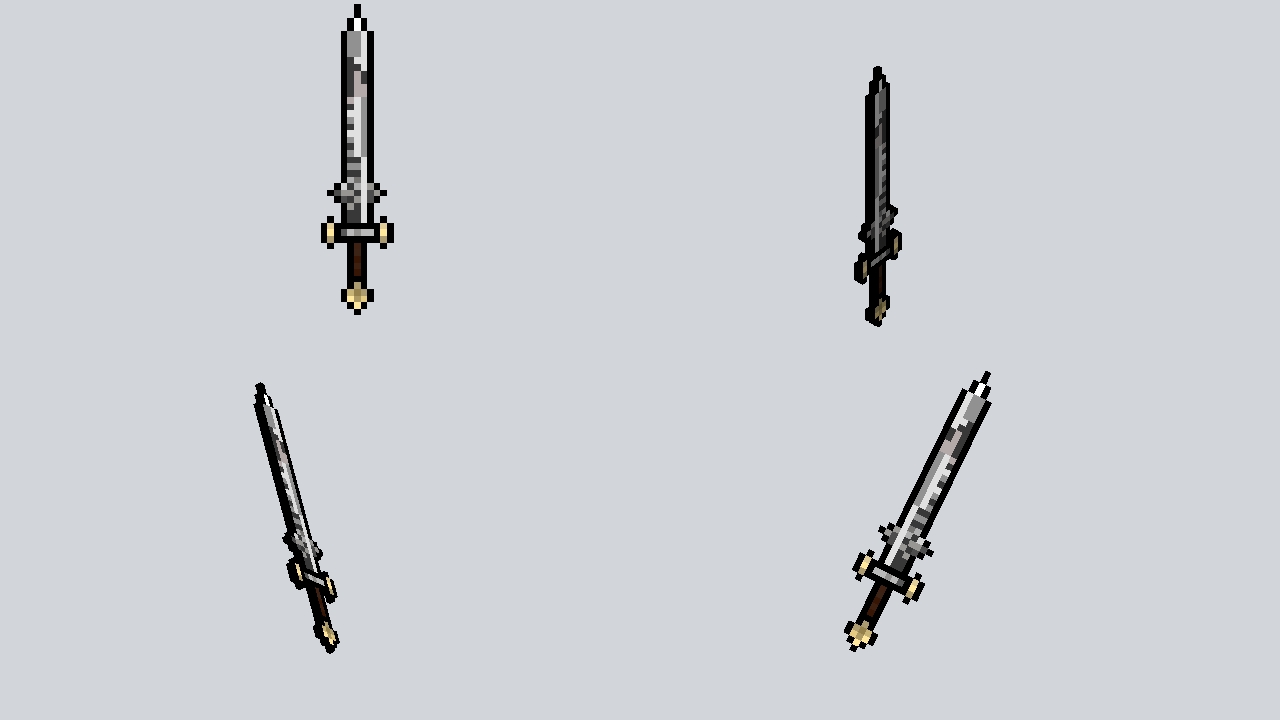 Medieval Heavy Sword - Pixel Art