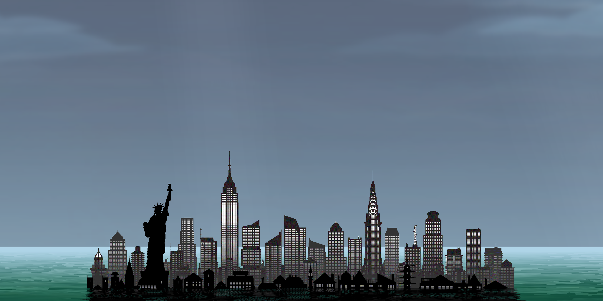 Flooded New York