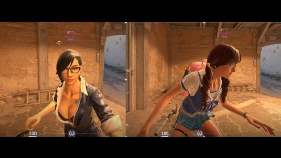 cs2-choi[CT]&cs2-miyu_schoolgirl[CT] – Counter-Strike 2 Mod