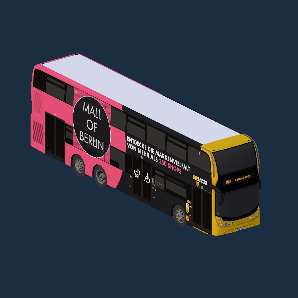 ADL Enviro 500 - BVG - Mall of Berlin (alte Version; neu)