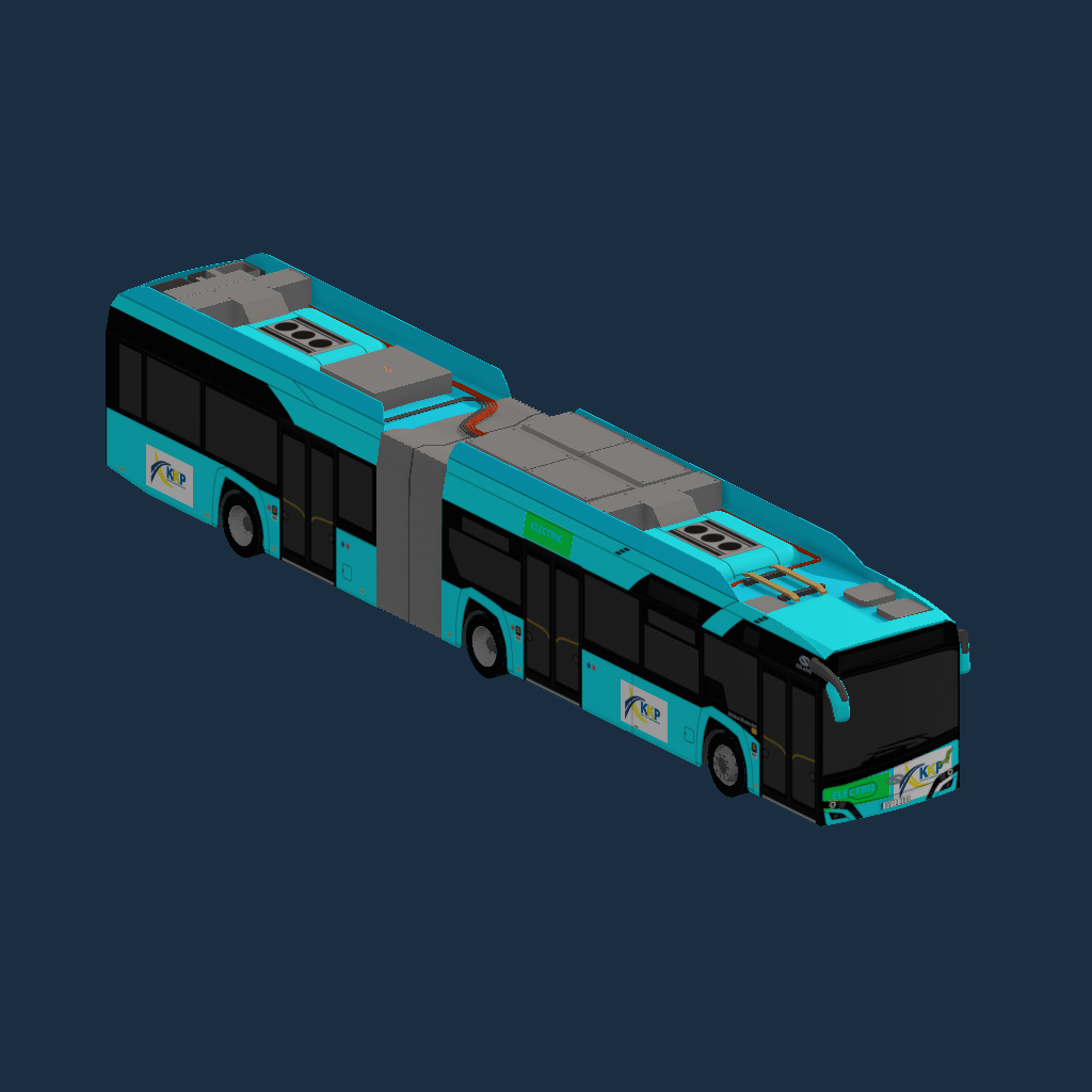Solaris Urbino 18 Electric VI KKP Kostrzyn fikcyjny 2024 ostatnie malowanie w roku 2024