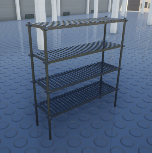 1920s industrial shelf