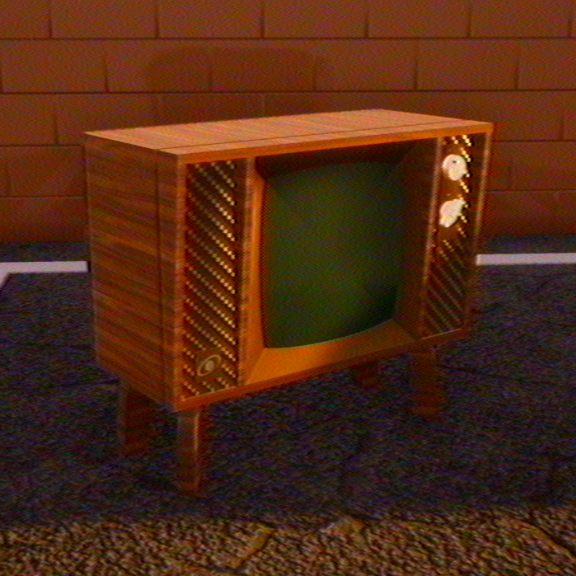 1960s wood TV