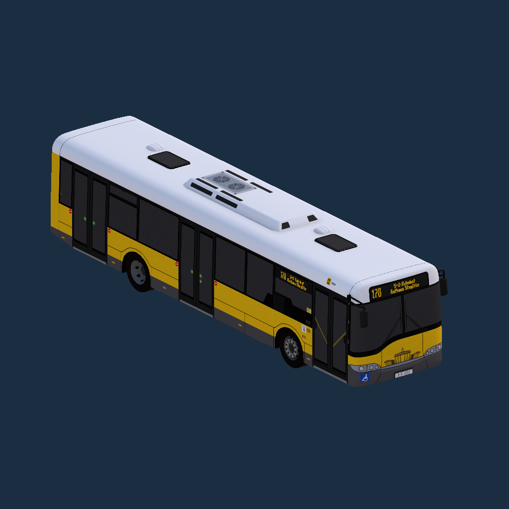 Solaris Urbino II 12m - BVG - Grundlack Brandenburger Tor (SST)
