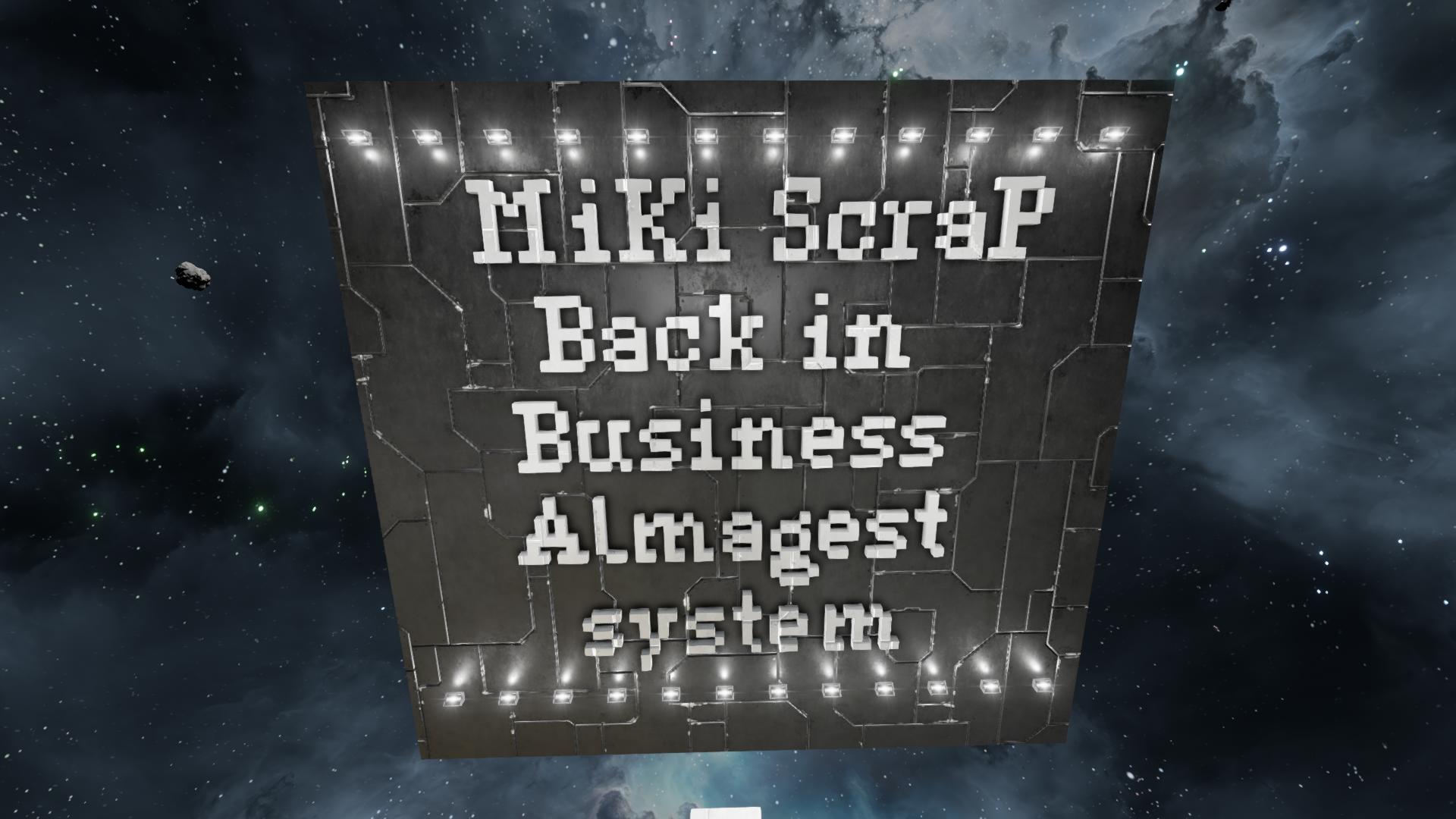 Advert for Miki Scrap