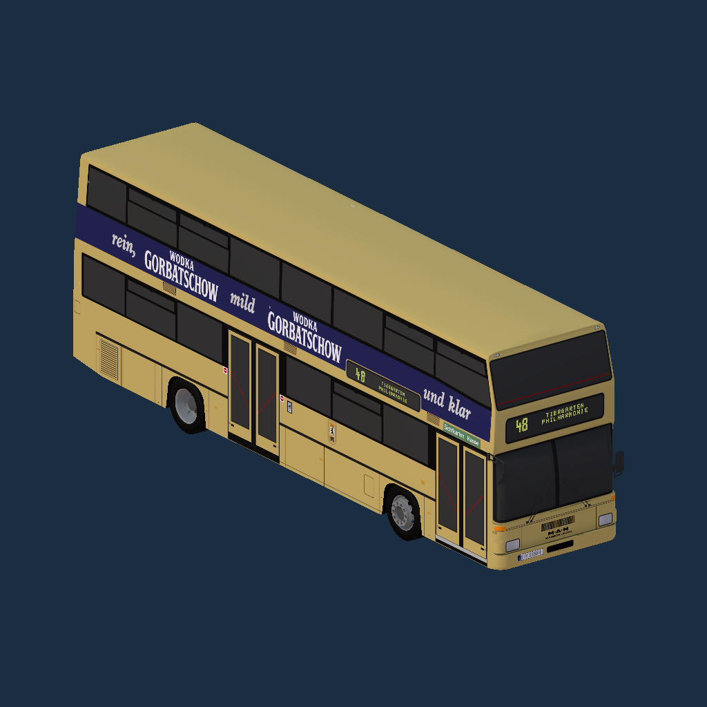 MAN SD202 - BVG - Wodka Gorbatschow (Beige)