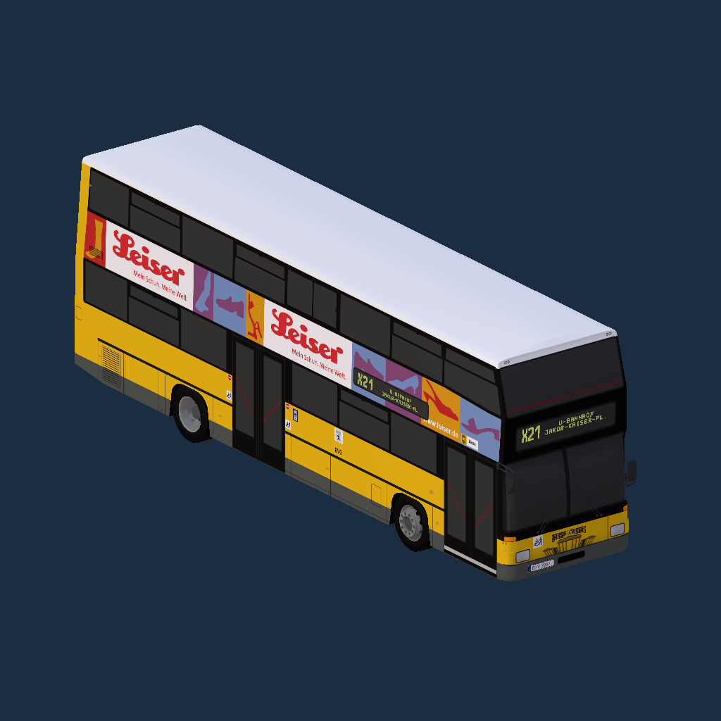 MAN SD202 - BVG - Leiser Schuhmode (Sonnengelb)
