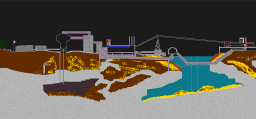 Methan gas-fired energy power plant