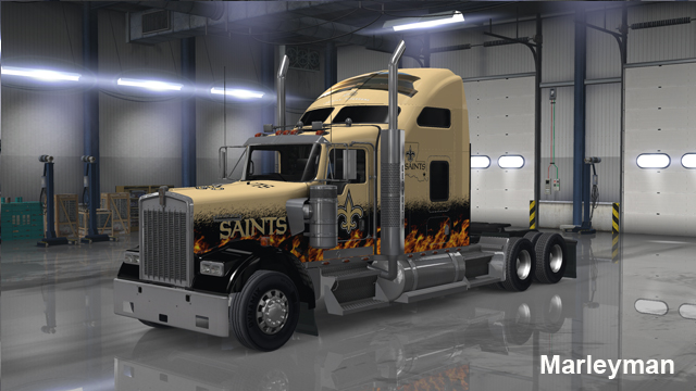 Kenworth W900 New Orleans Saints