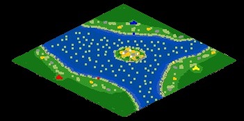 WaterMapLarge 1v1v1 (GoldRush) (sea)