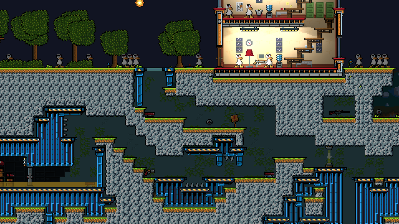 House with secret bunker