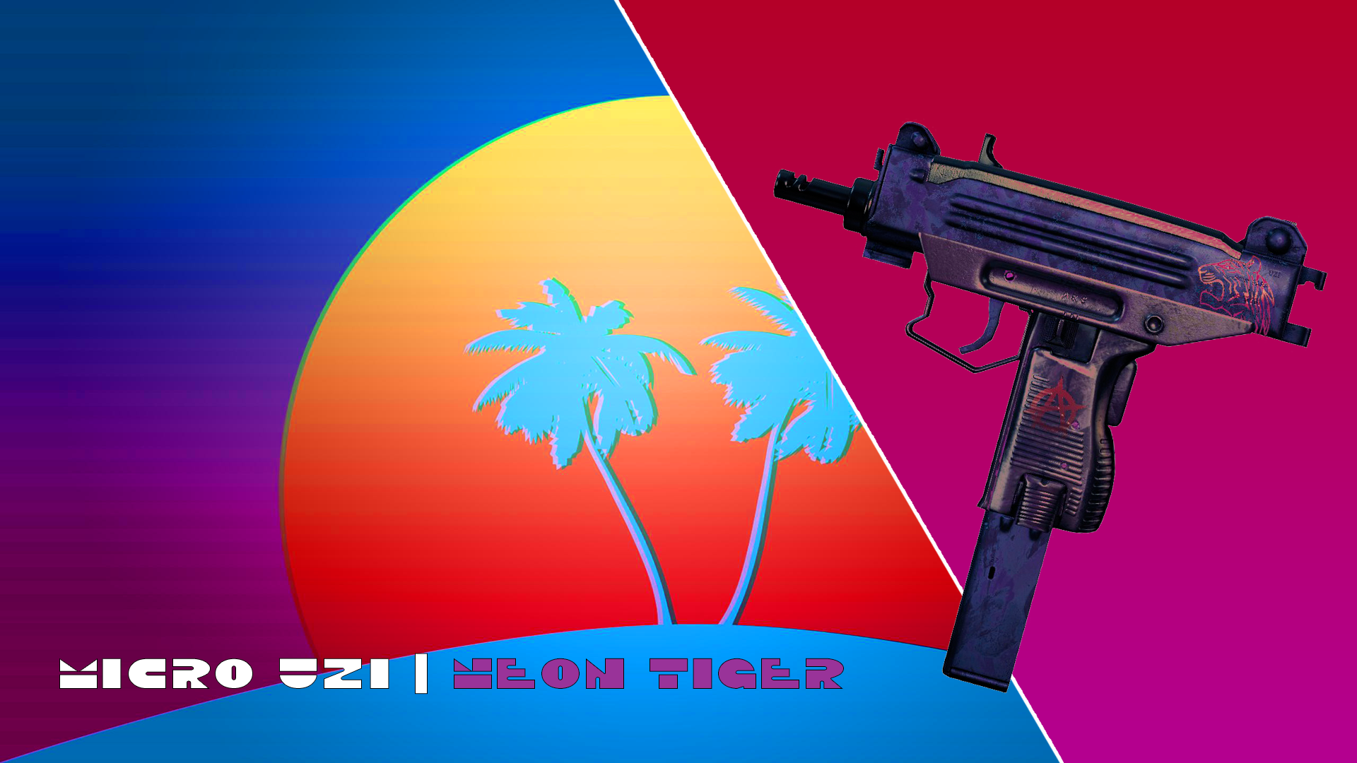 Micro Uzi | Neon Tiger