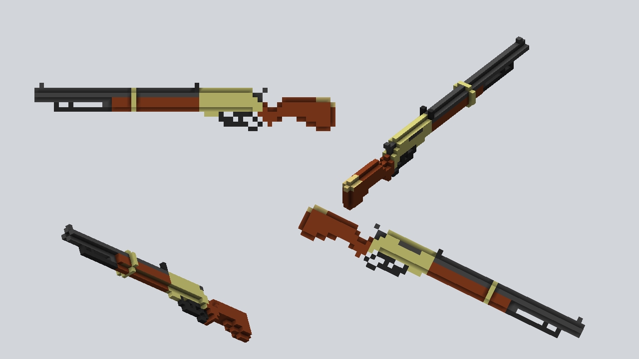 gold lever action rifle