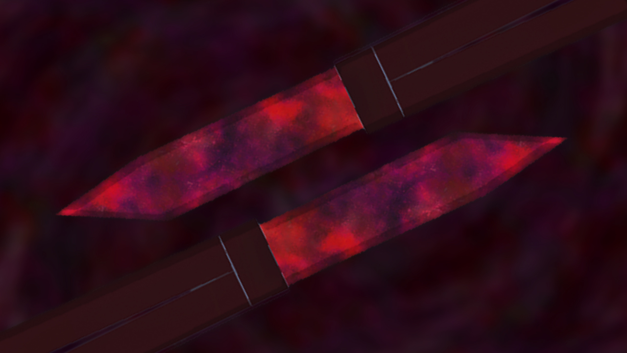 Ruby-Galaxy Butterfly Knife