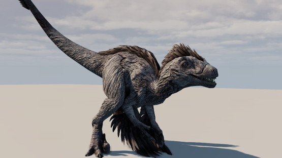 Feathered Albino Novaraptor