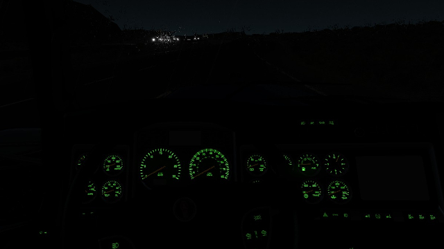 W900 Green Dashboard Backlight