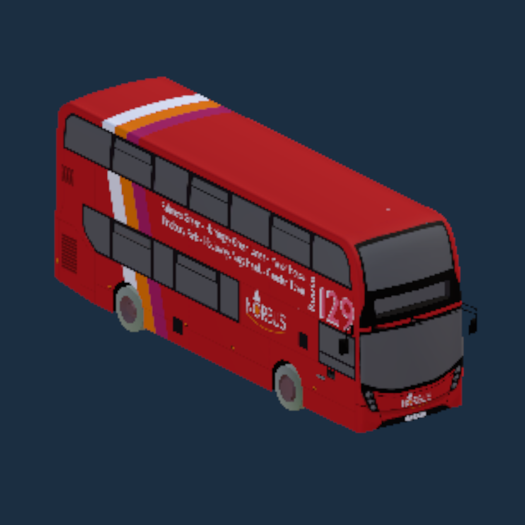 Enviro 400MMC Hybrid 10.3m NorBus London Pinkline 129