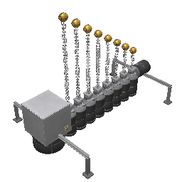 Inverted Pendulum Wave Machine