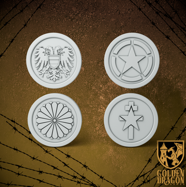 MARCHER Empires At War: Tokens, Rules and Fortifications