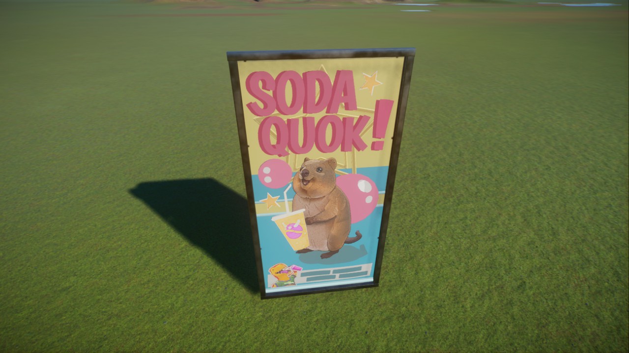 Light Up Quokka Soda Advertisement