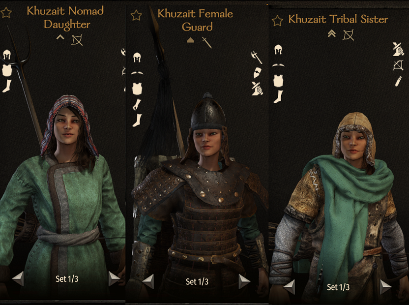 Calradia - Khuzait Girls