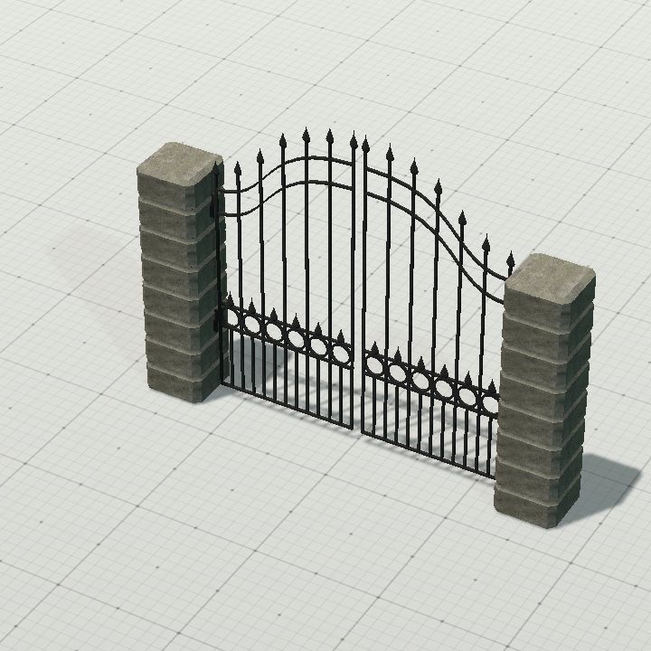 Fence gate animated