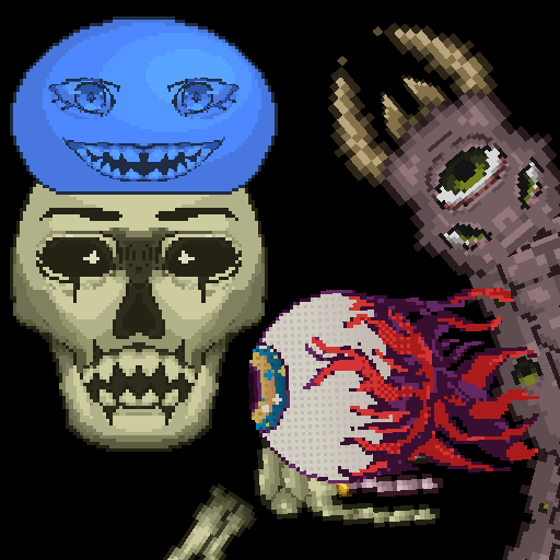 Boss sprites I made while suffering a lack of sleep