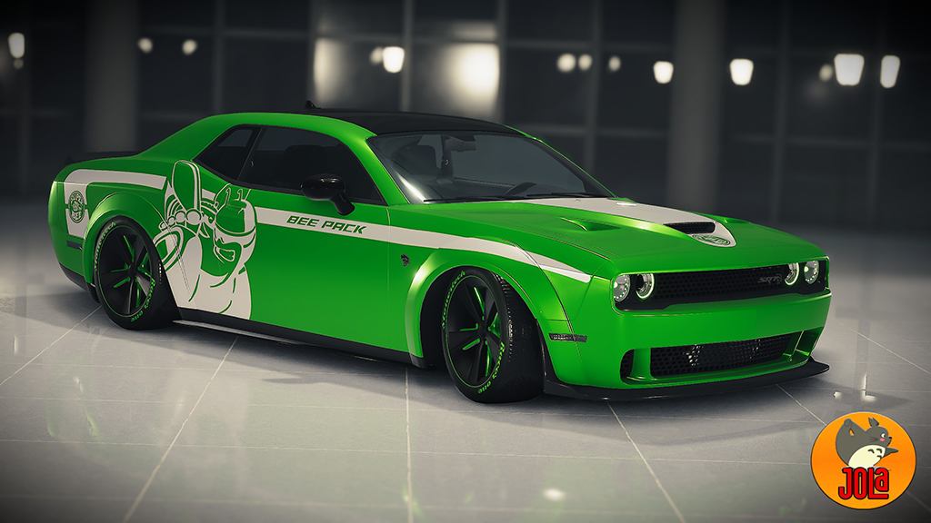 Livery Dodge Challenger Widebody Hellcat - Bee Pack 1 White