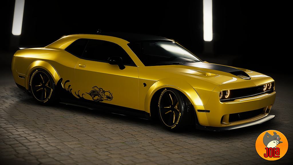 Livery Dodge Challenger Widebody Hellcat - Bee Pack 2 Black