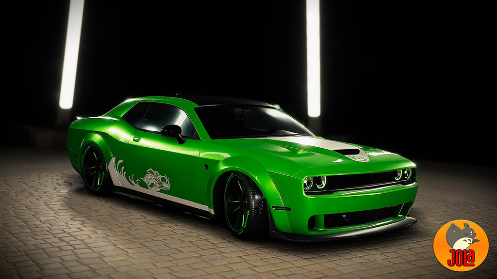 Livery Dodge Challenger Widebody Hellcat - Bee Pack 2 White