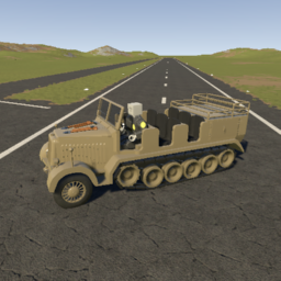 Sd.Kfz. 7 Gun Tractor Khaki by Uncle T