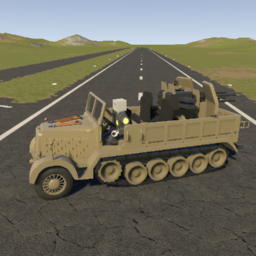 Sd.Kfz. 7/1 Self-Propelled Anti-Aircraft Gun Khaki by Uncle T